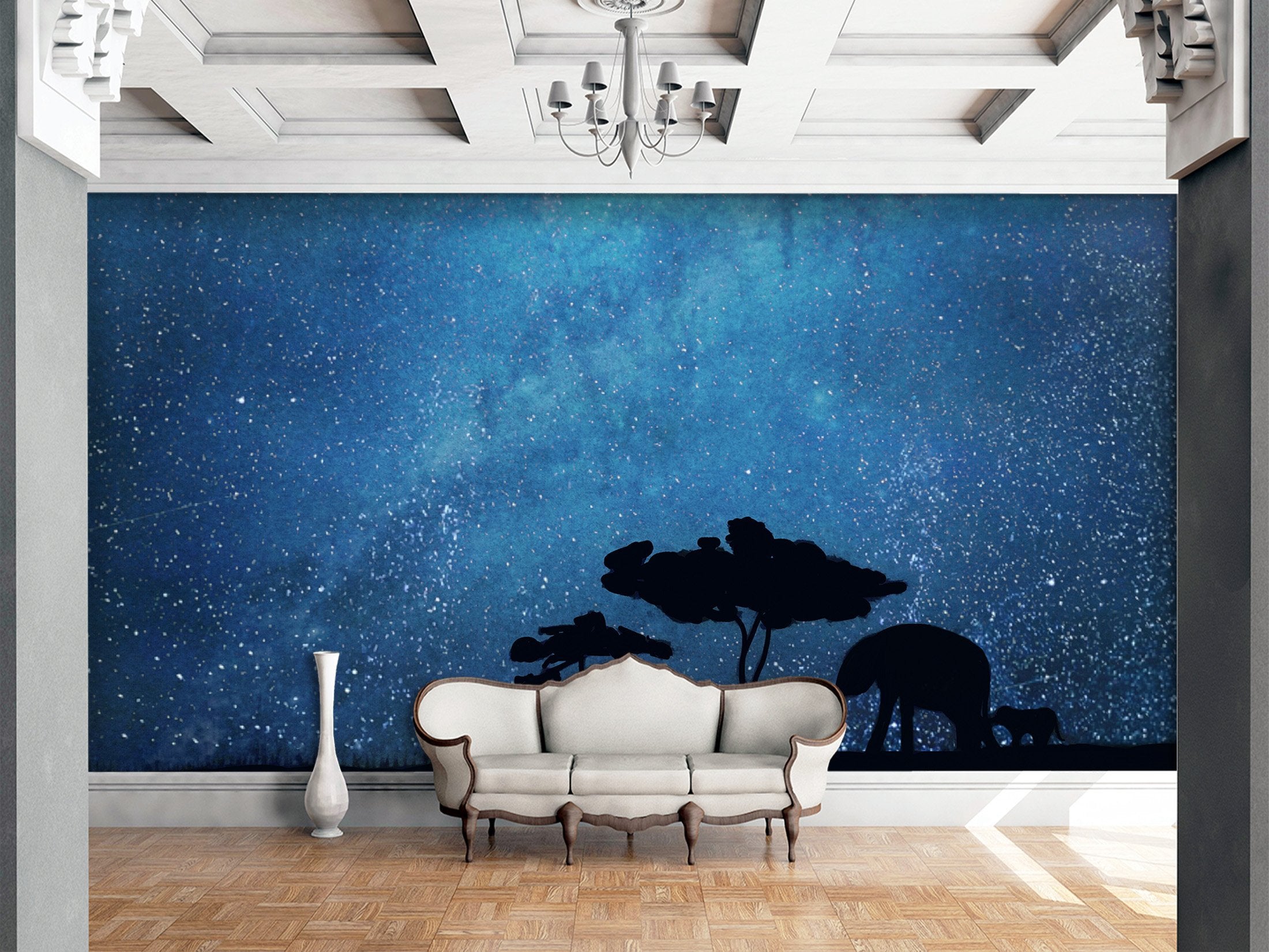 3D Night Tree Shadow 117 Wallpaper AJ Wallpaper