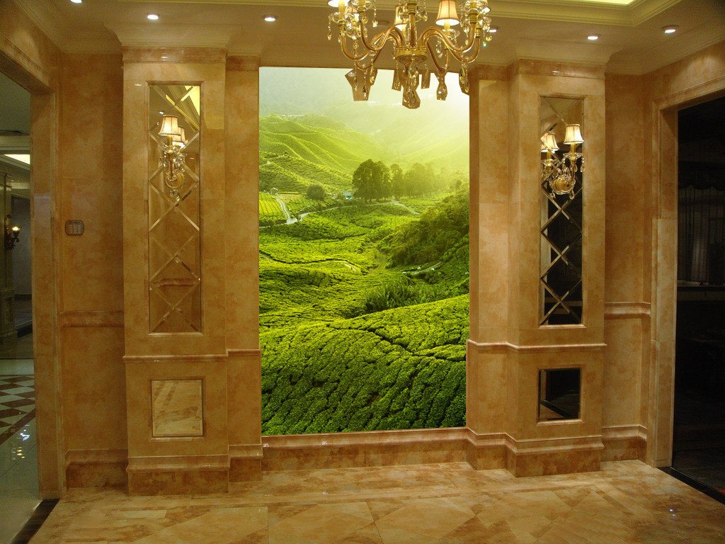 Hilly Tea Plantation 1 Wallpaper AJ Wallpaper