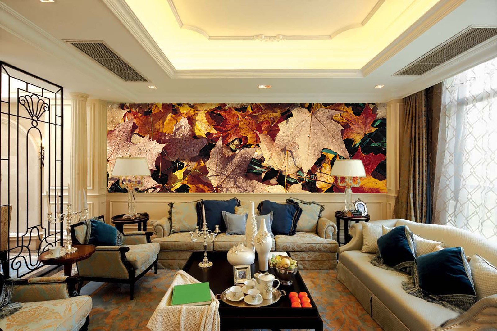 Fallen Leaves Wallpaper AJ Wallpaper