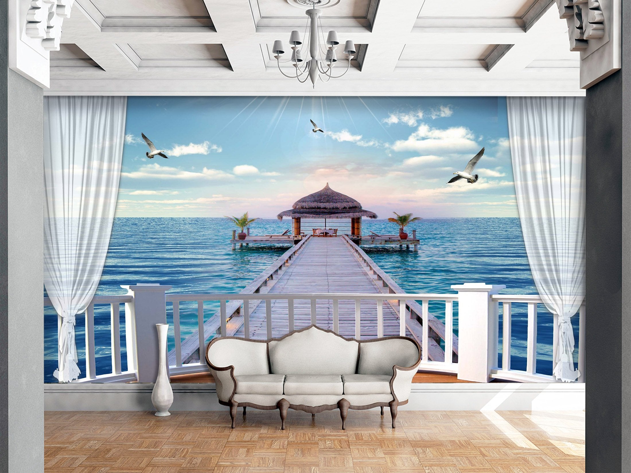 3D Pavilion Seagull 726 Wallpaper AJ Wallpaper