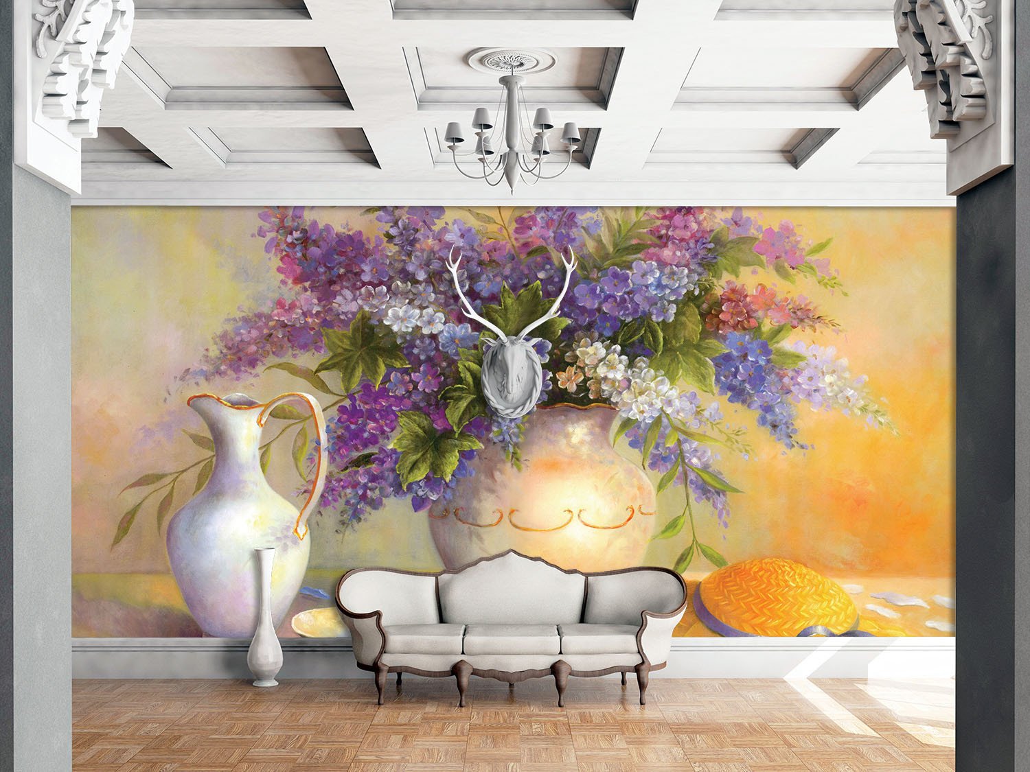 Flower Arrangement Wallpaper AJ Wallpaper