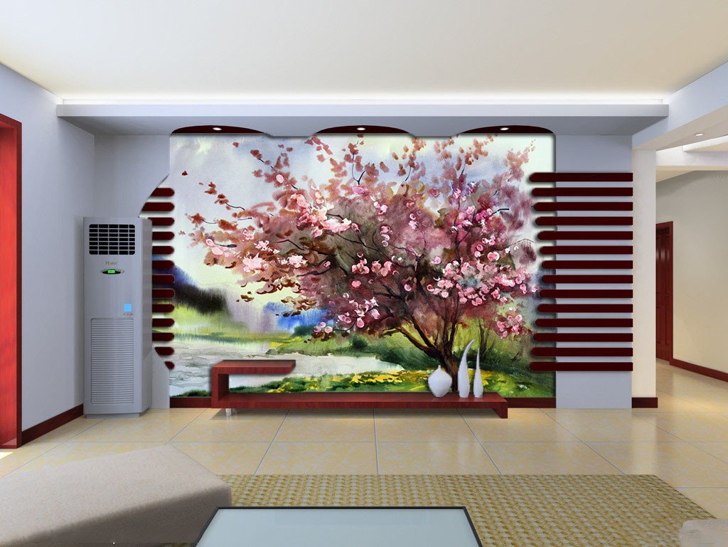 3D Cherry Tree Blossoming 655 Wallpaper AJ Wallpaper
