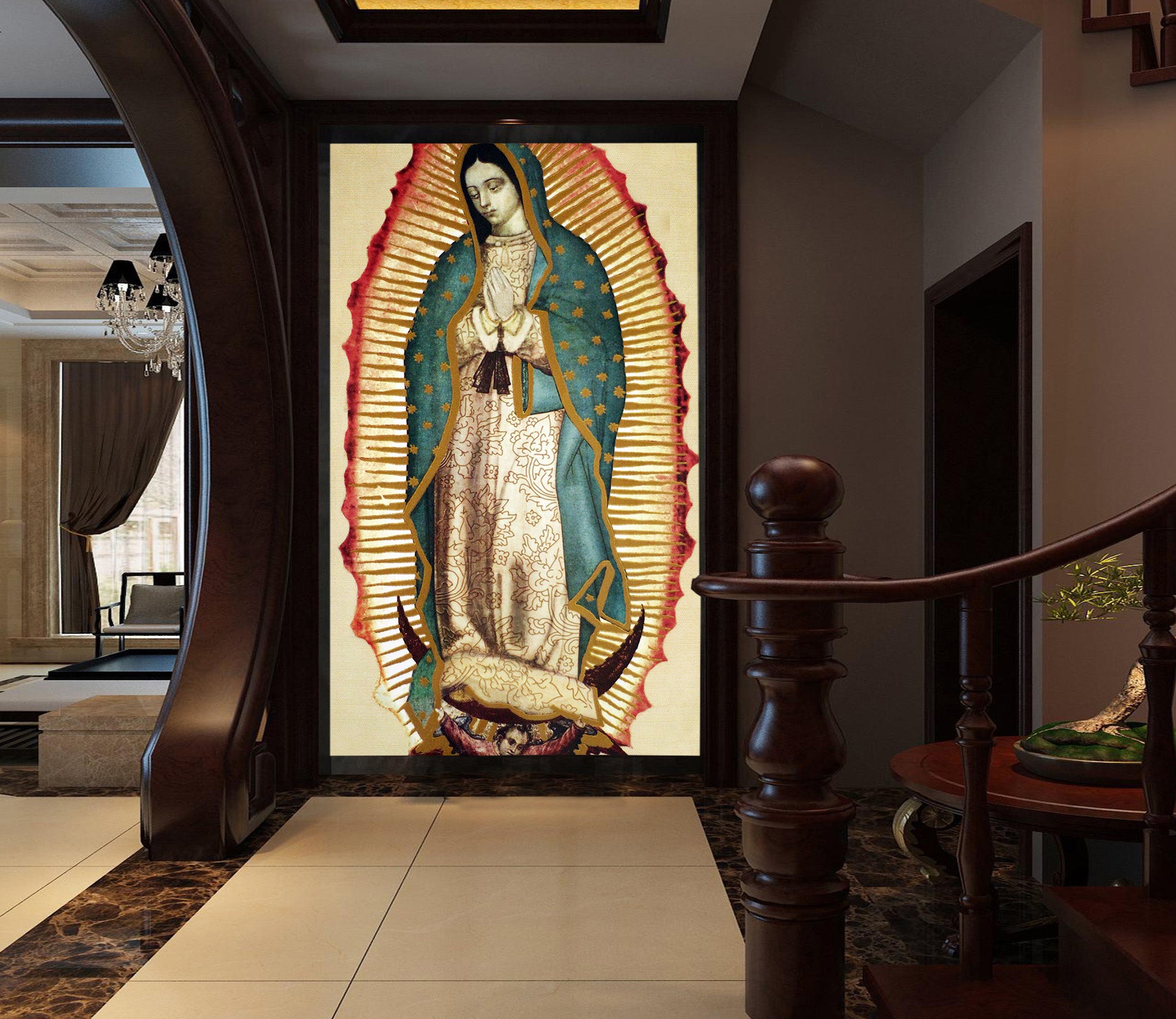 3D Pious Woman 1621 Wall Murals