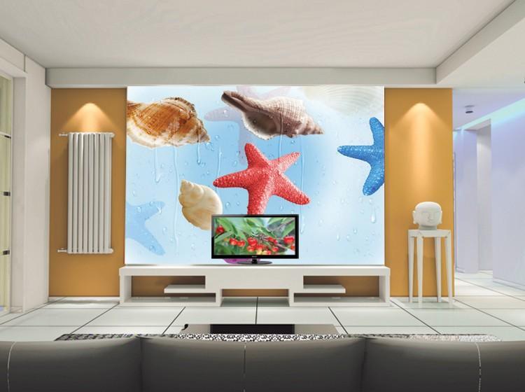 3D Starfish Conch 017 Wallpaper AJ Wallpaper