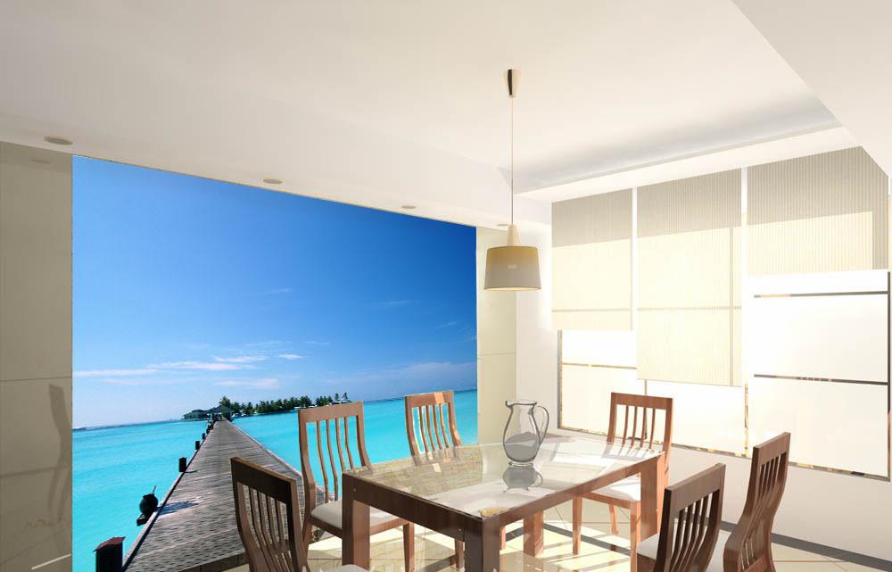 Sea Wooden Bridge 8 Wallpaper AJ Wallpaper