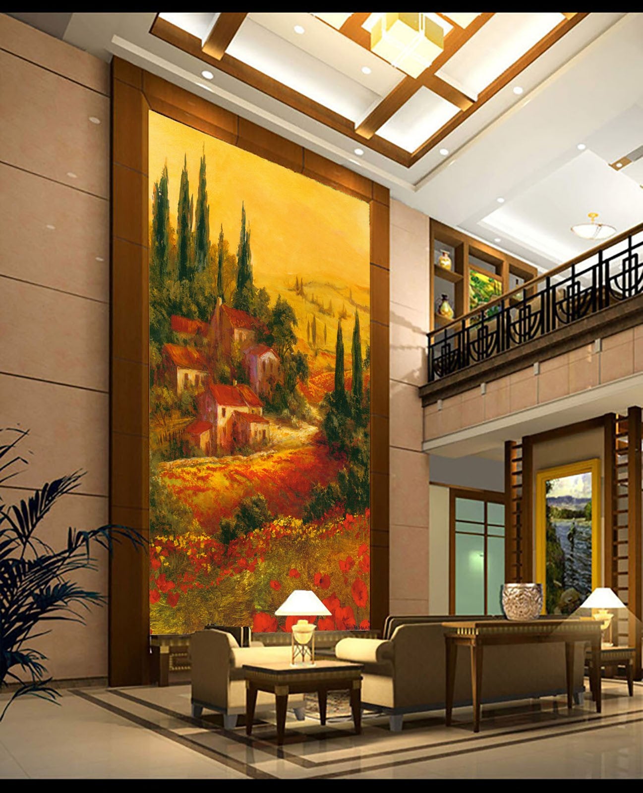 Village Scenery Wallpaper AJ Wallpaper