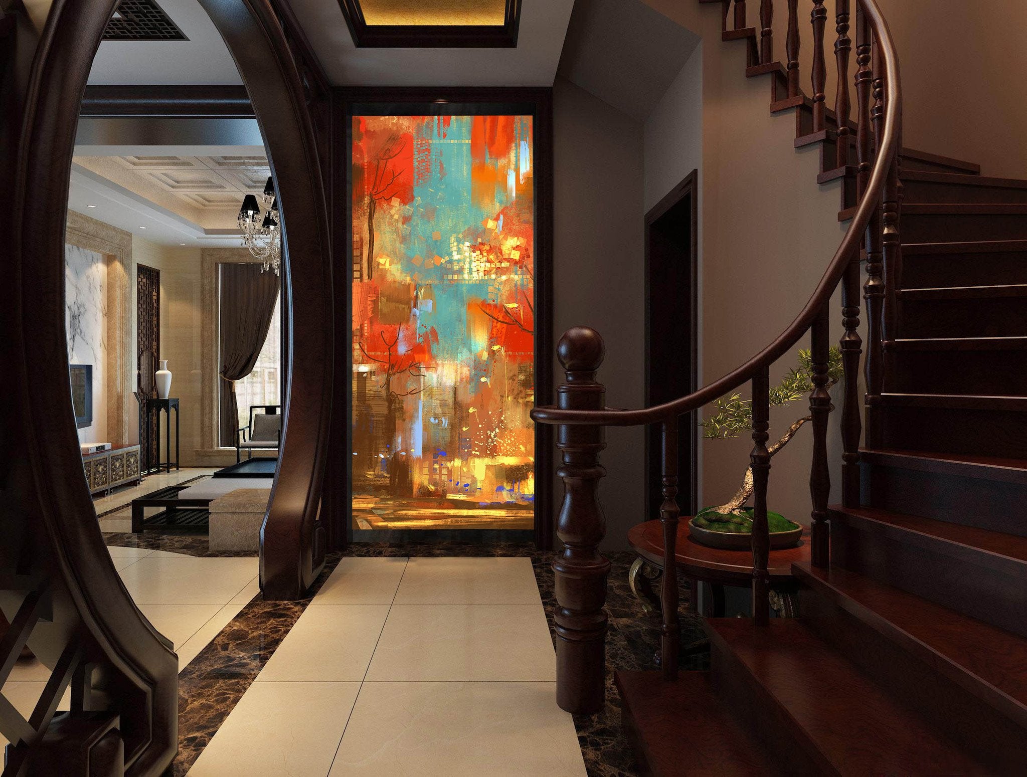 Abstract Oil Painting Wallpaper AJ Wallpaper