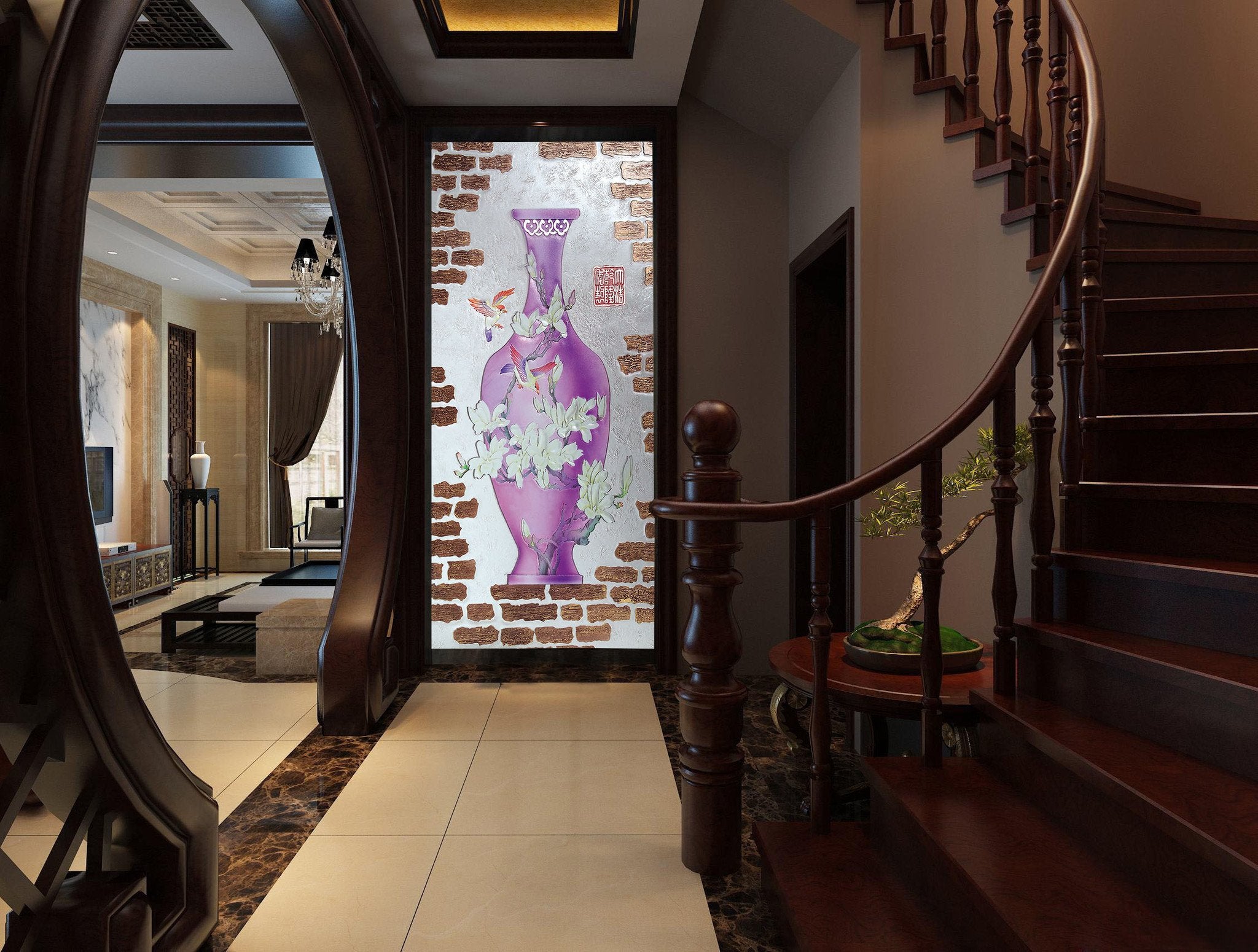 Delicate Vase Wallpaper AJ Wallpaper