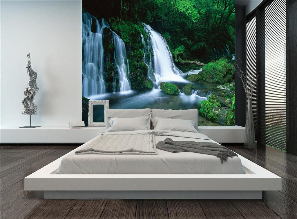 Green Forest And Pouring Water 5 Wallpaper AJ Wallpaper 1