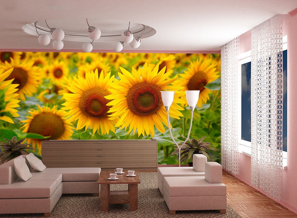 Bright Sunflowers 1 Wallpaper AJ Wallpaper