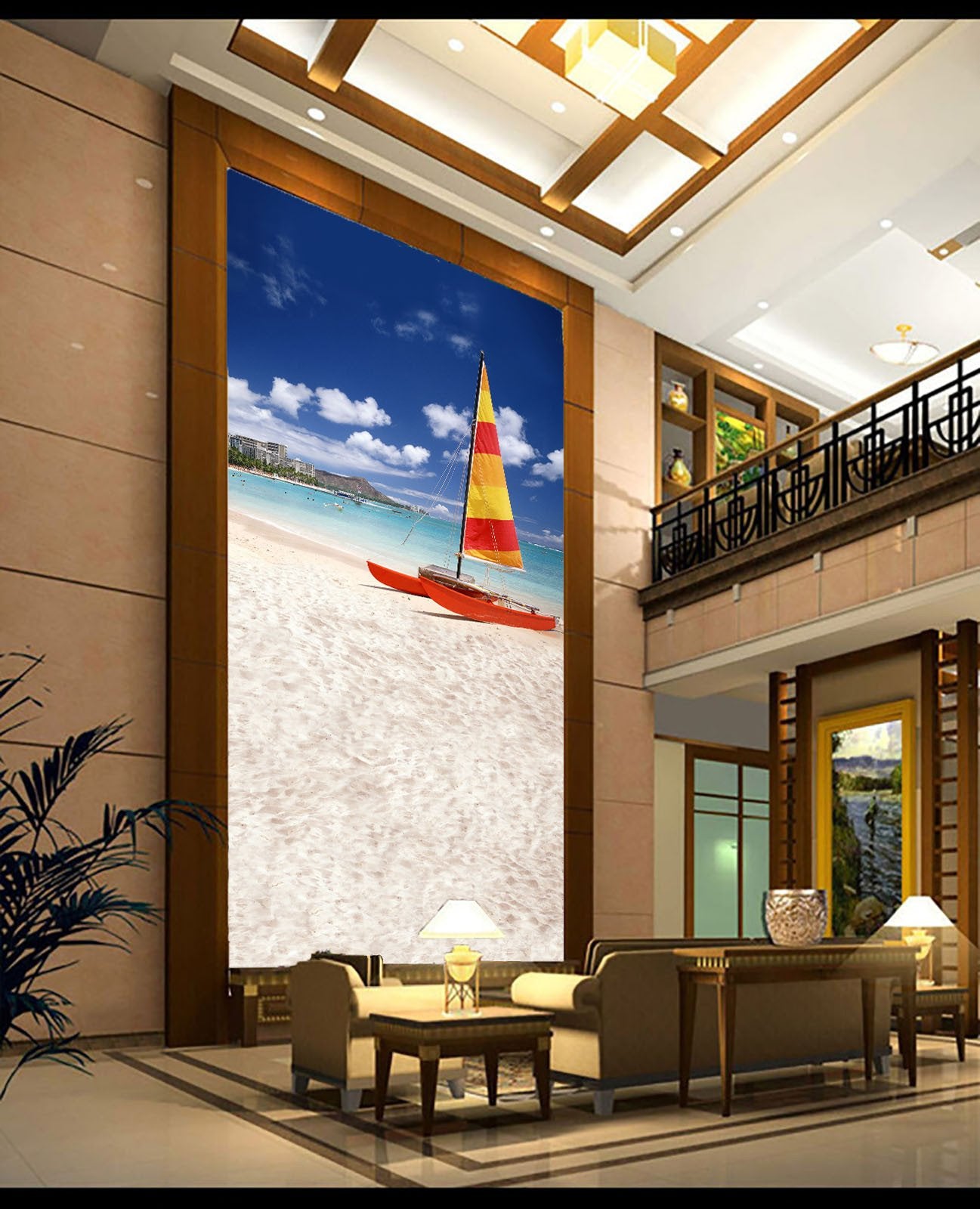 Surfing Boats Wallpaper AJ Wallpaper