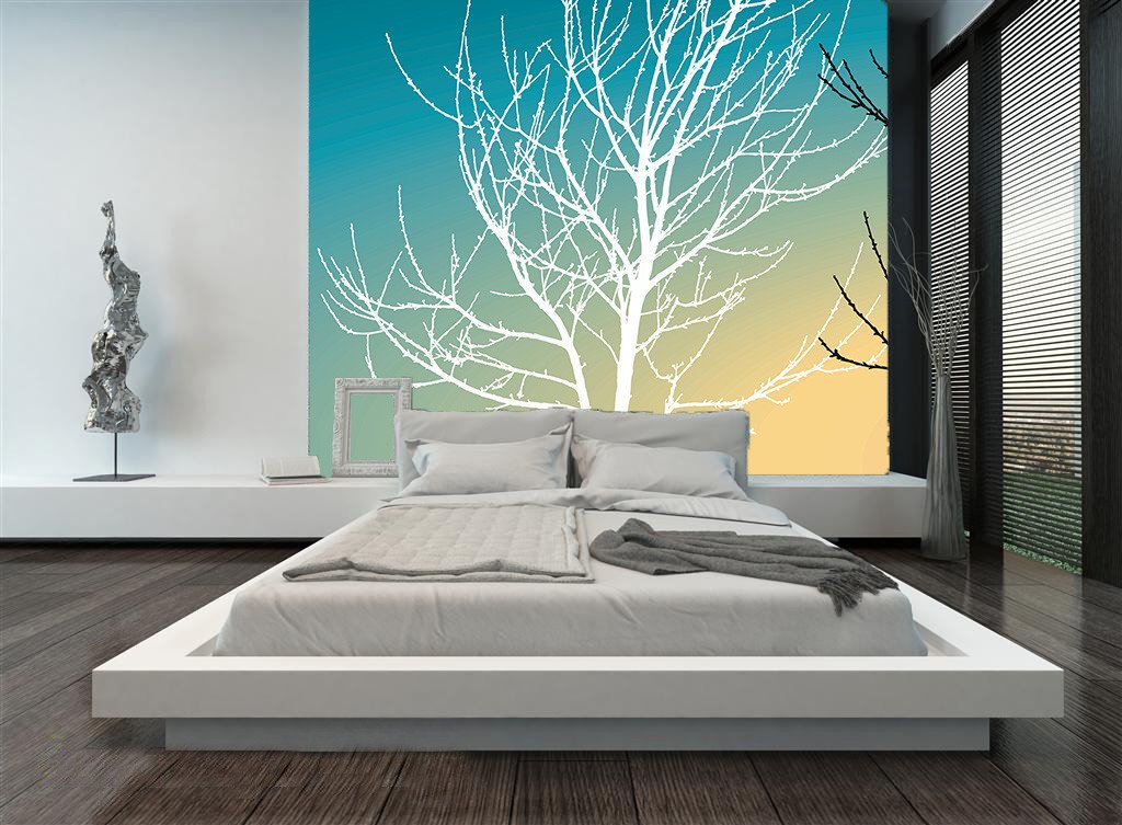 White Tree Wallpaper AJ Wallpaper