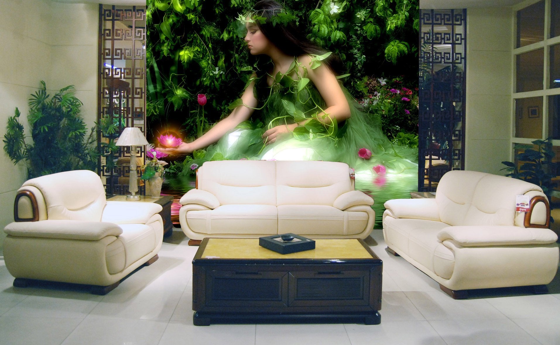 Put Lanterns Girl Wallpaper AJ Wallpaper