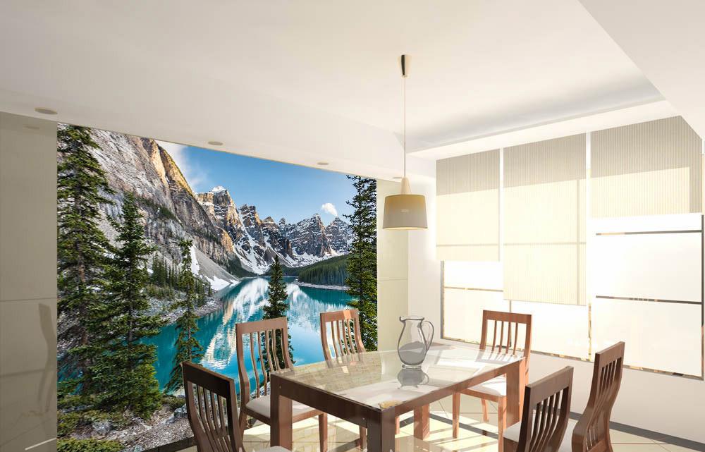 Snow Mountain Lake Wallpaper AJ Wallpaper