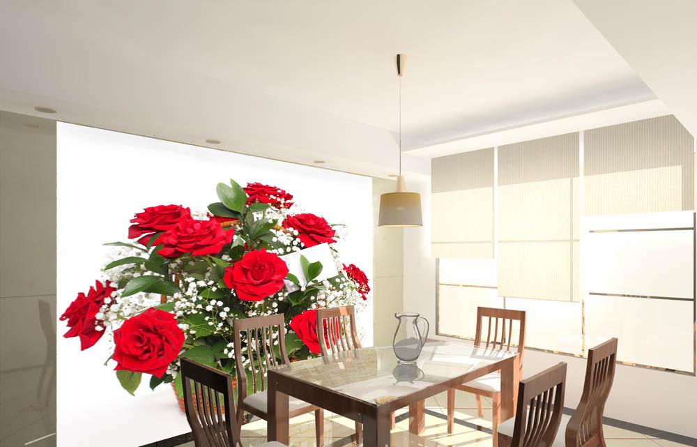 Roses Flower Basket Wallpaper AJ Wallpaper