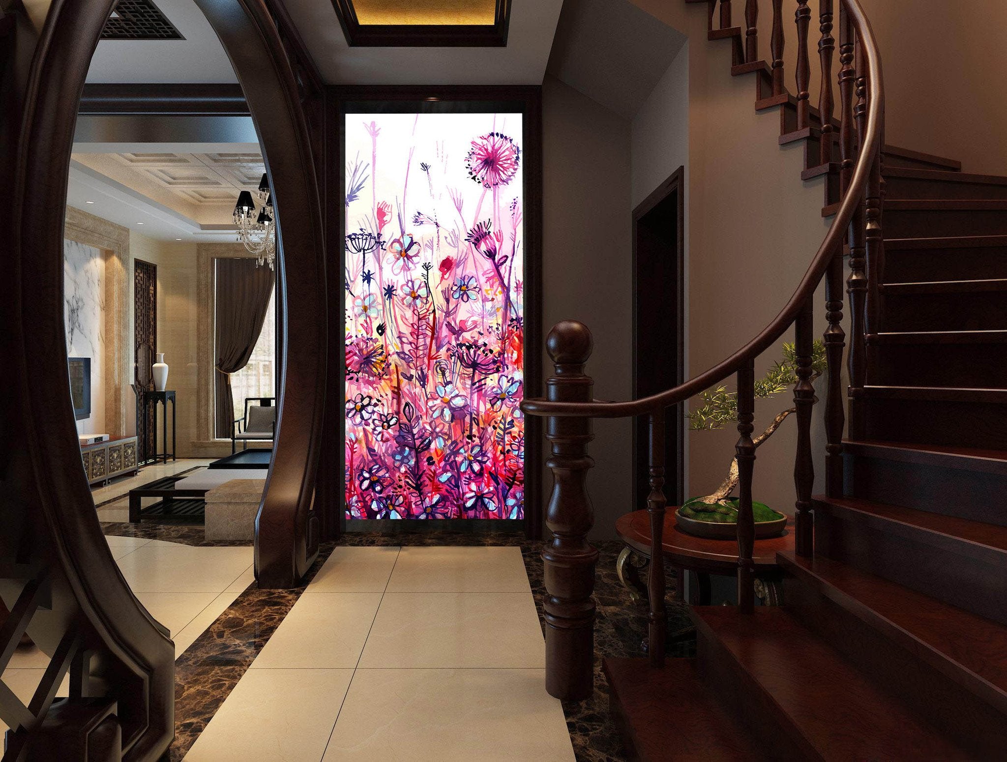 Thriving Flowers Wallpaper AJ Wallpaper