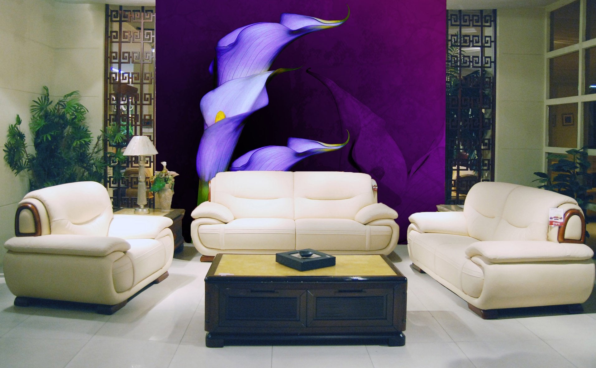 Fresh Blue Flowers Wallpaper AJ Wallpaper