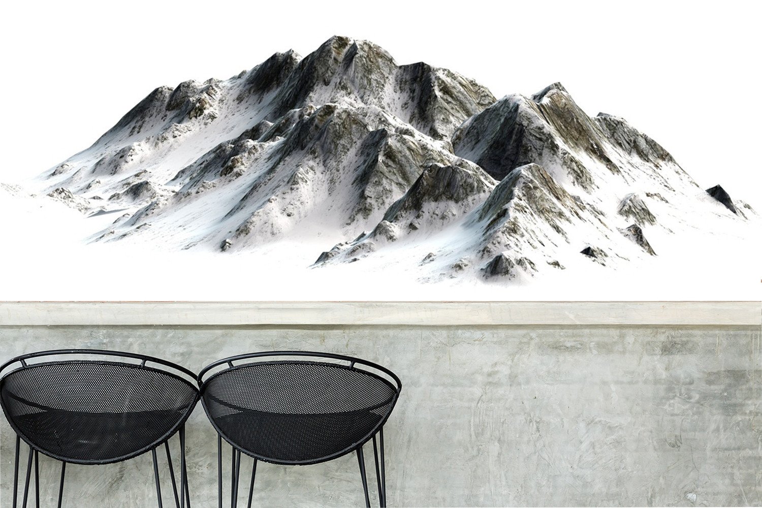 3D Ink Mountain 774 Wallpaper AJ Wallpaper