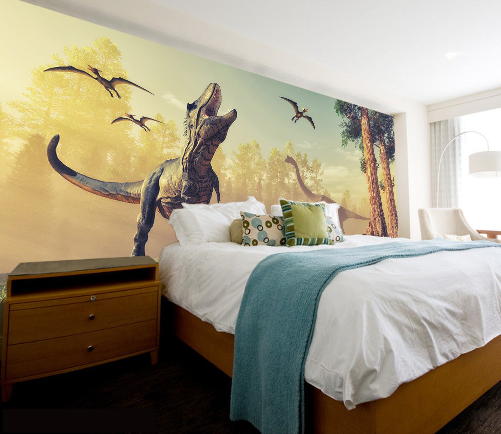 3D Dinosaur Overlord 1584 Wall Murals