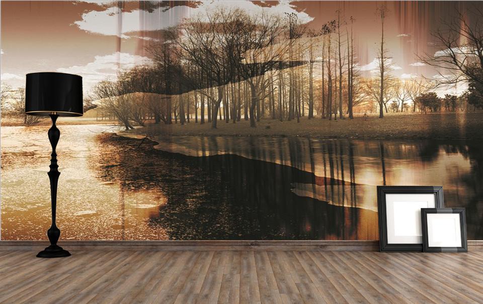 Riverside Trees Wallpaper AJ Wallpaper