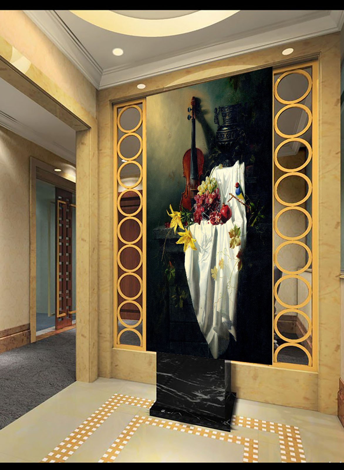 Fruits And Violin Wallpaper AJ Wallpaper 2