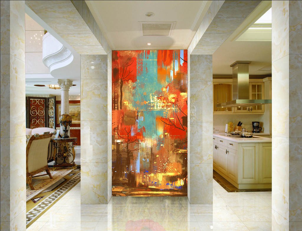 Abstract Oil Painting Wallpaper AJ Wallpaper