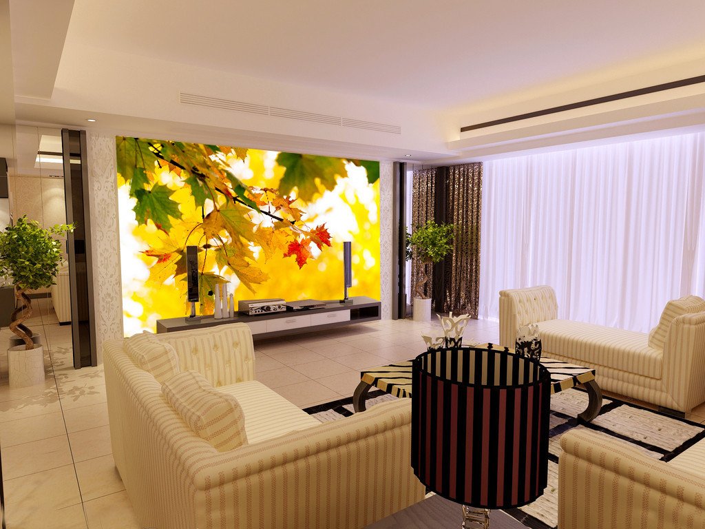 Colorful Maple Leaves Wallpaper AJ Wallpaper