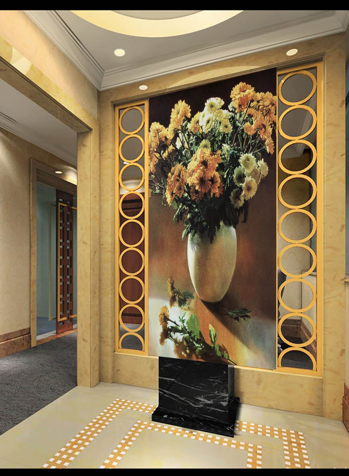 Wild Flowers Vase Wallpaper AJ Wallpaper 2