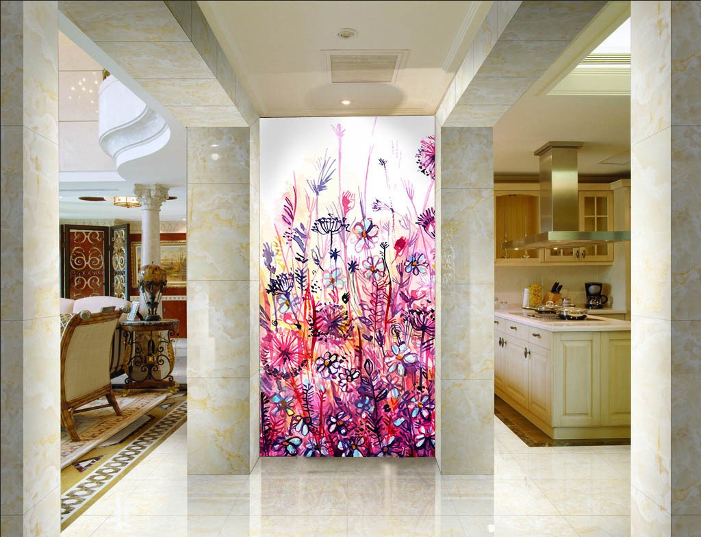 Thriving Flowers Wallpaper AJ Wallpaper