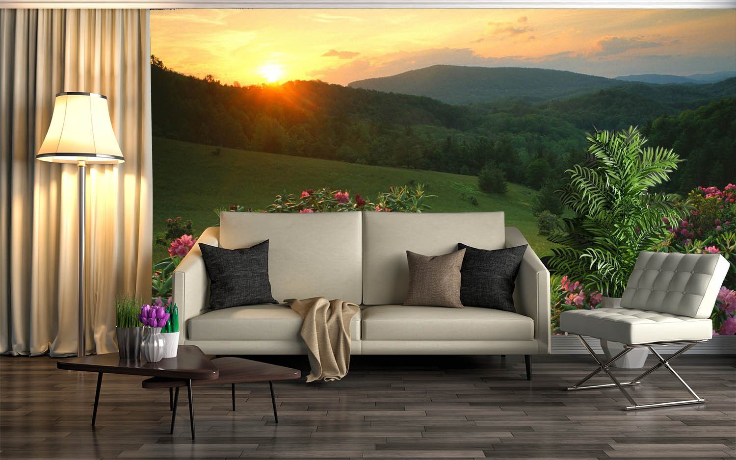 Mountains Sunset 1 Wallpaper AJ Wallpaper