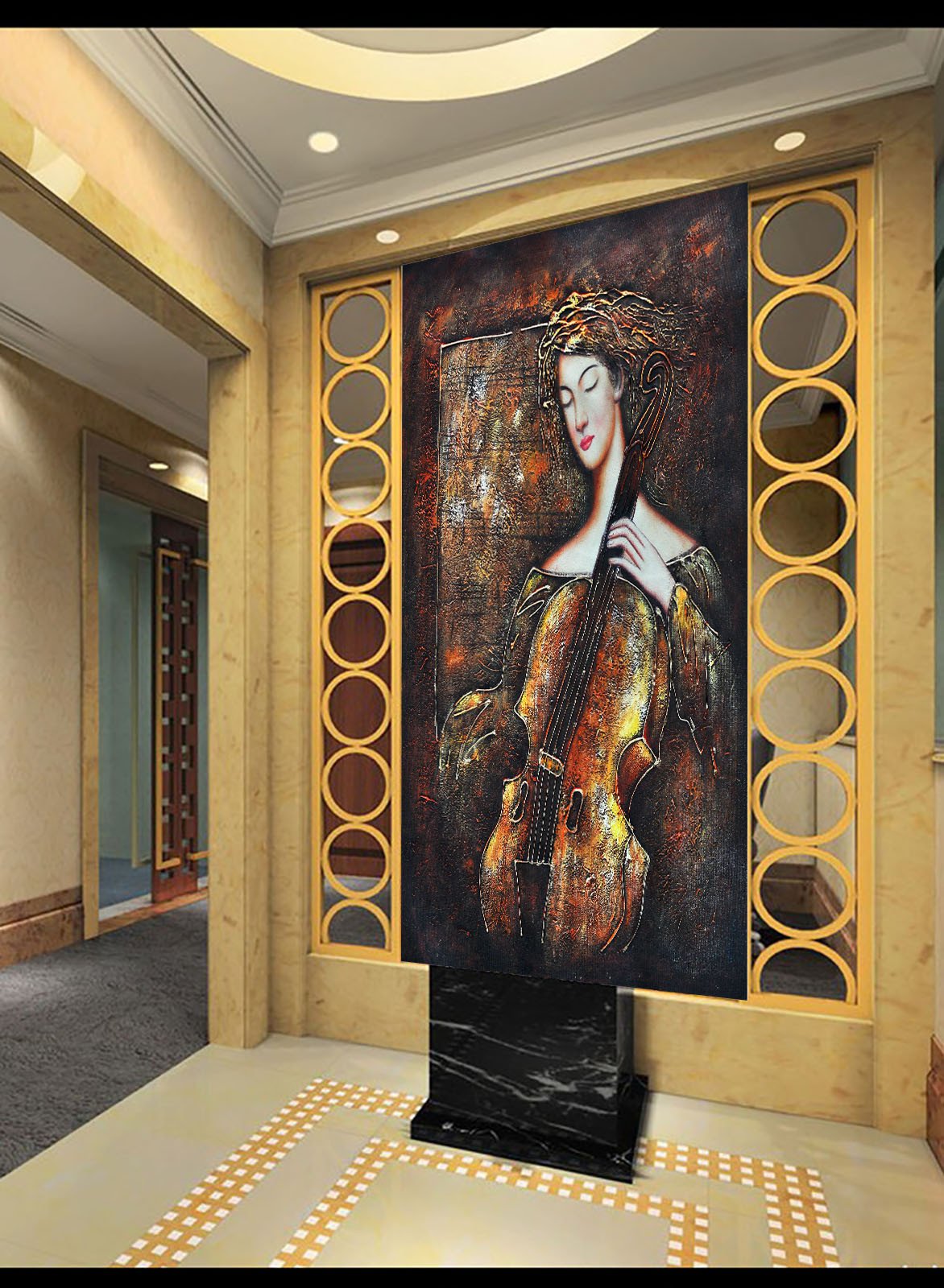 Play Cello Woman Wallpaper AJ Wallpaper