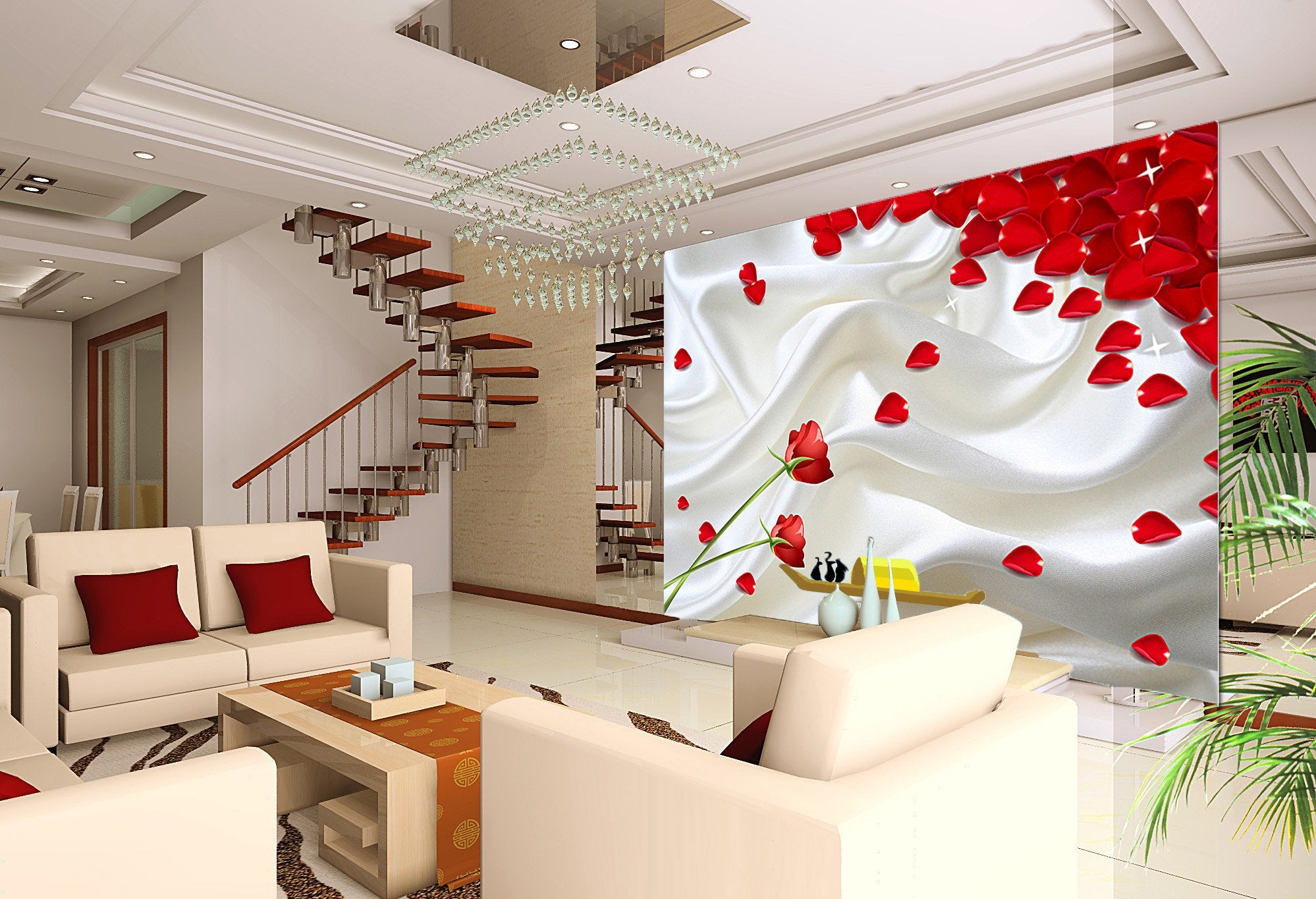 3D Red Rose Petal 477 Wallpaper AJ Wallpaper