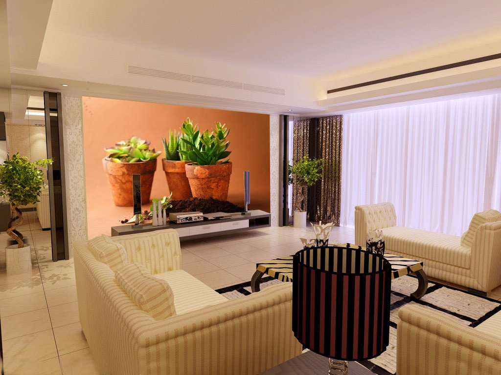 Small Potteds Wallpaper AJ Wallpaper