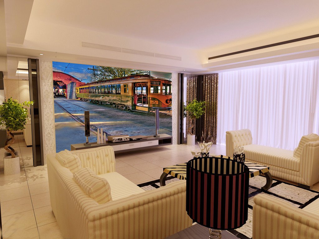 Tramcar Wallpaper AJ Wallpaper