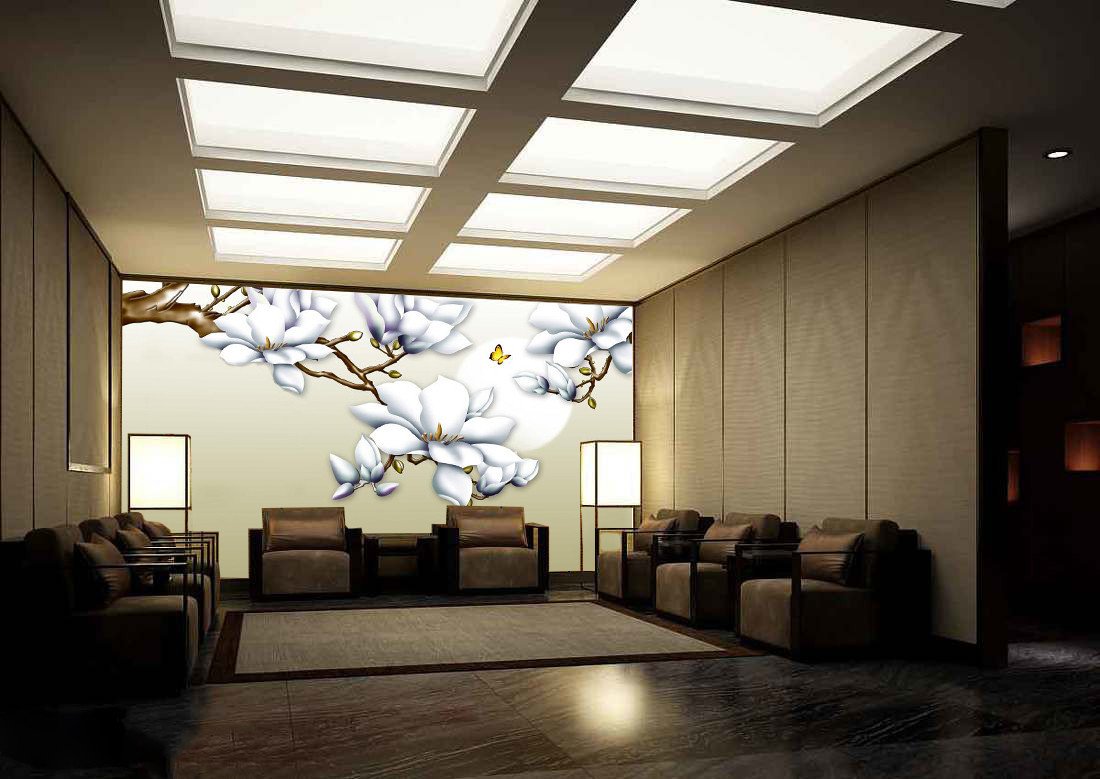 White Flower And Bright Moon 33 Wallpaper AJ Wallpaper 1