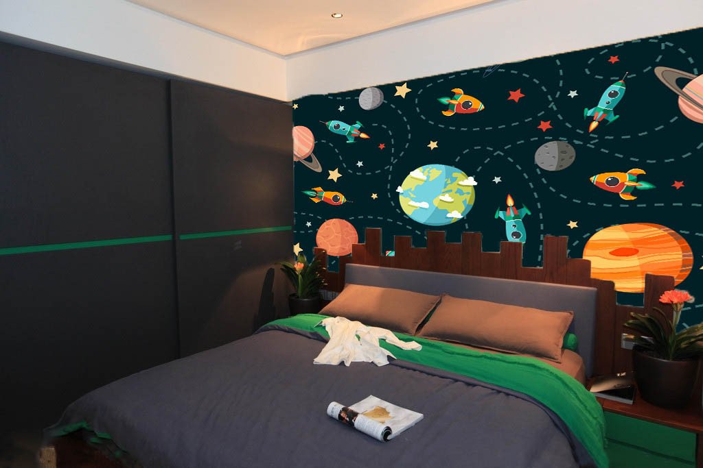 Cartoon Space Wallpaper AJ Wallpaper