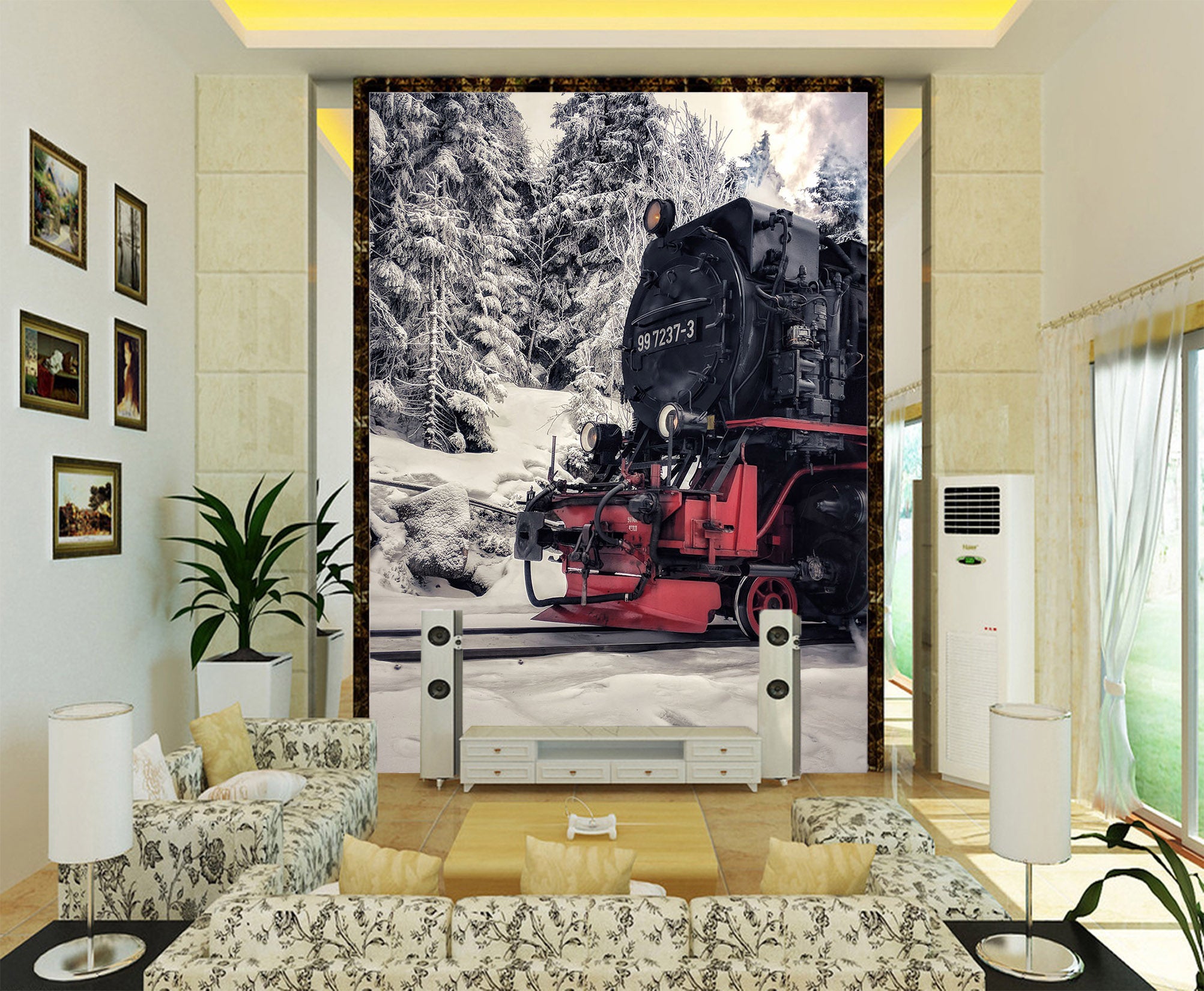 3D Power Train 421 Vehicle Wall Murals