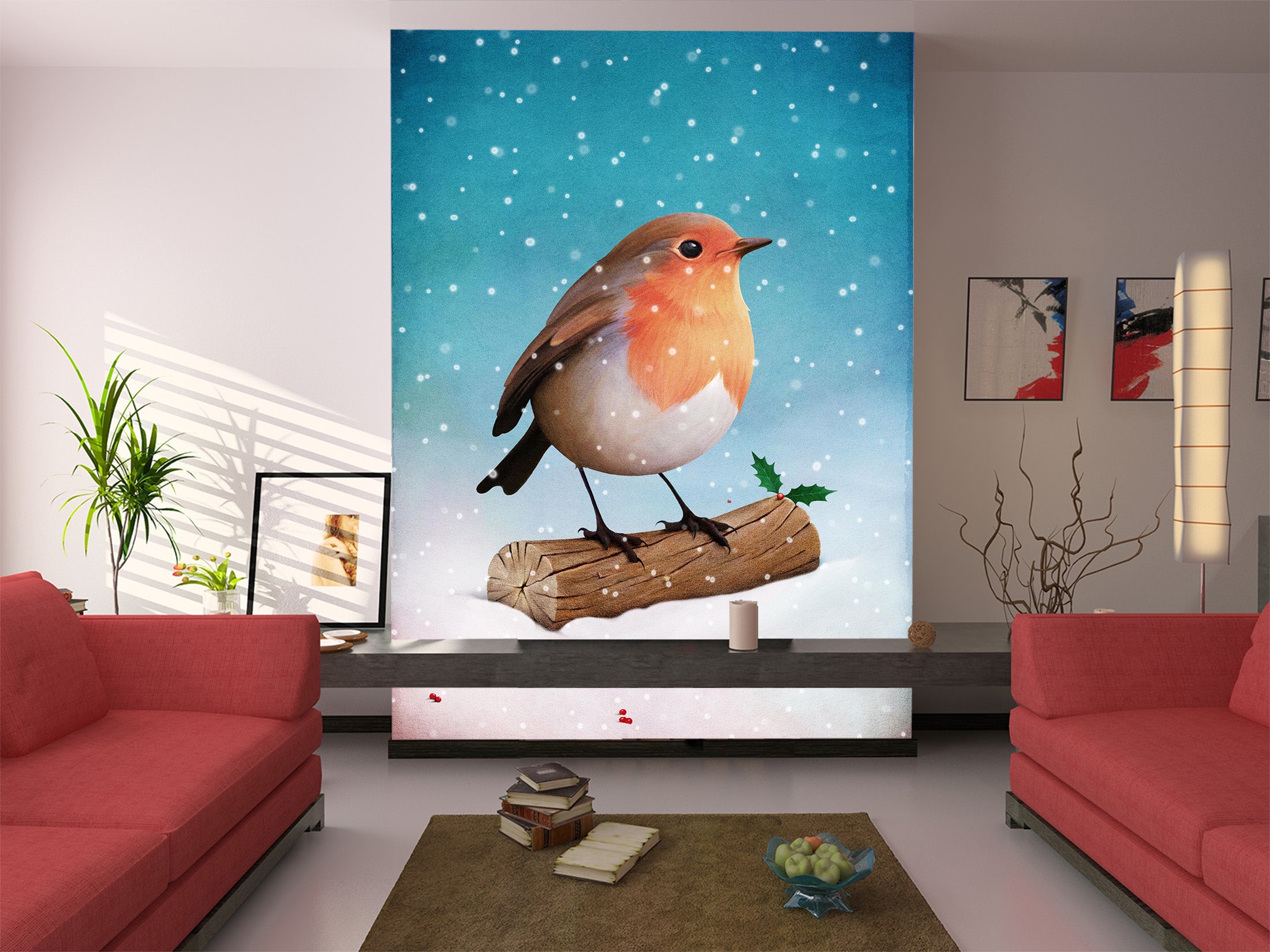 3D Bird Branch 1094 Wall Murals