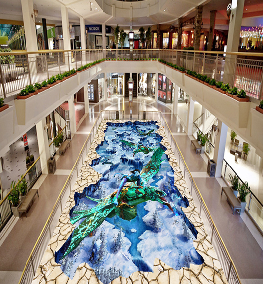 3D Avatar Floor Mural Wallpaper AJ Wallpaper 2