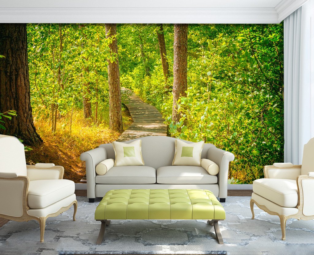 3D Jungle Forest Sunshine 535 Wallpaper AJ Wallpaper