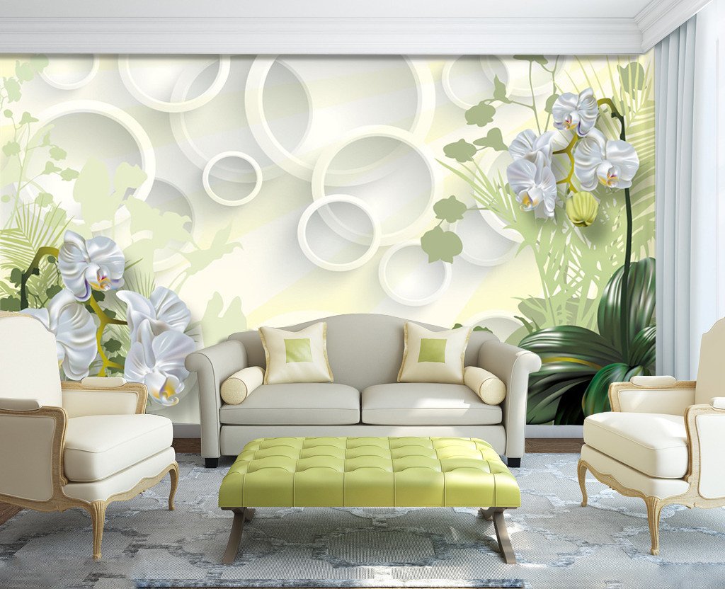 3D Green Grass Blossoming 296 Wallpaper AJ Wallpaper