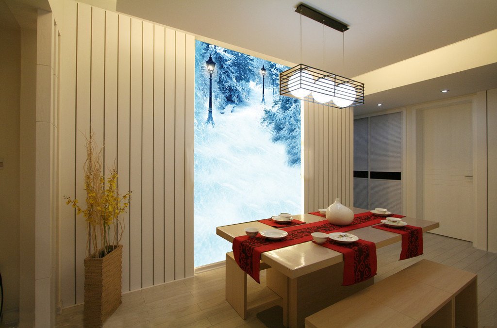 Snowcapped Road Wallpaper AJ Wallpaper