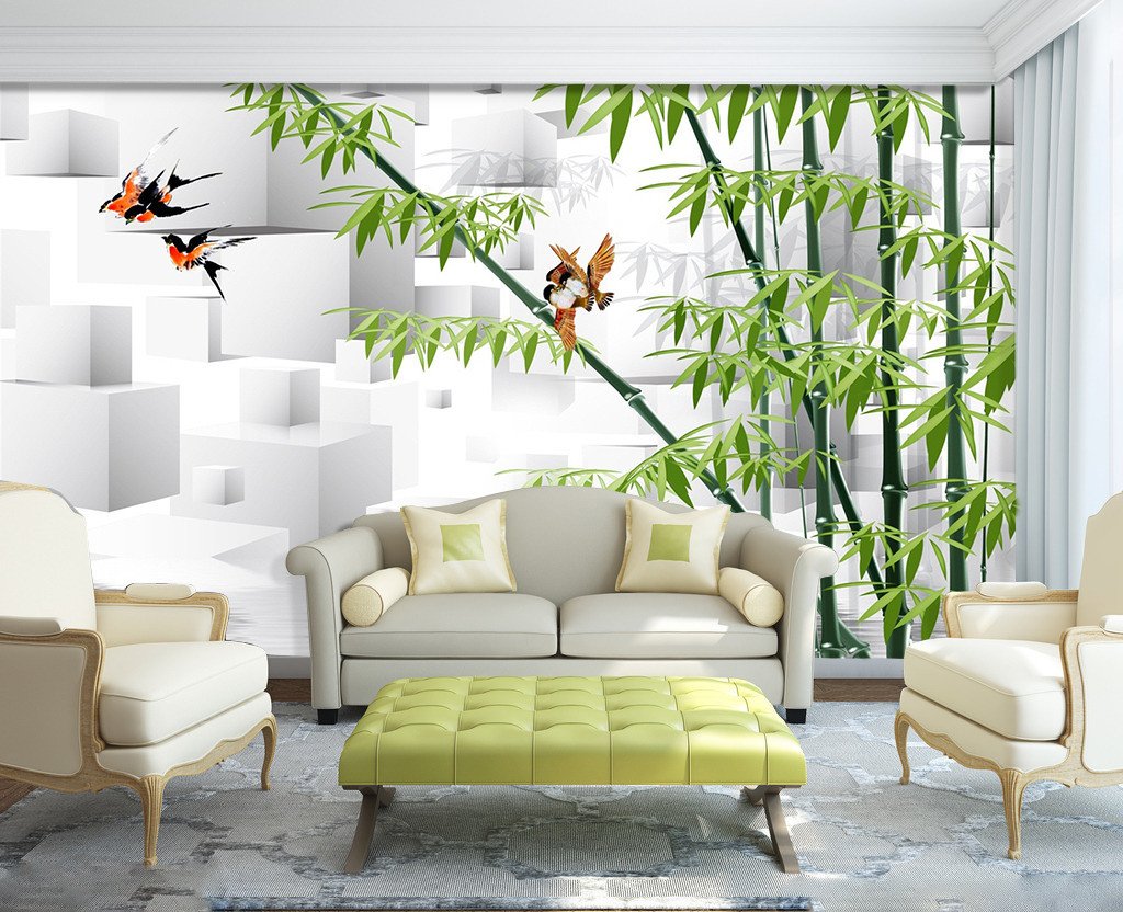 3D Bamboo Bird 88 Wallpaper AJ Wallpaper