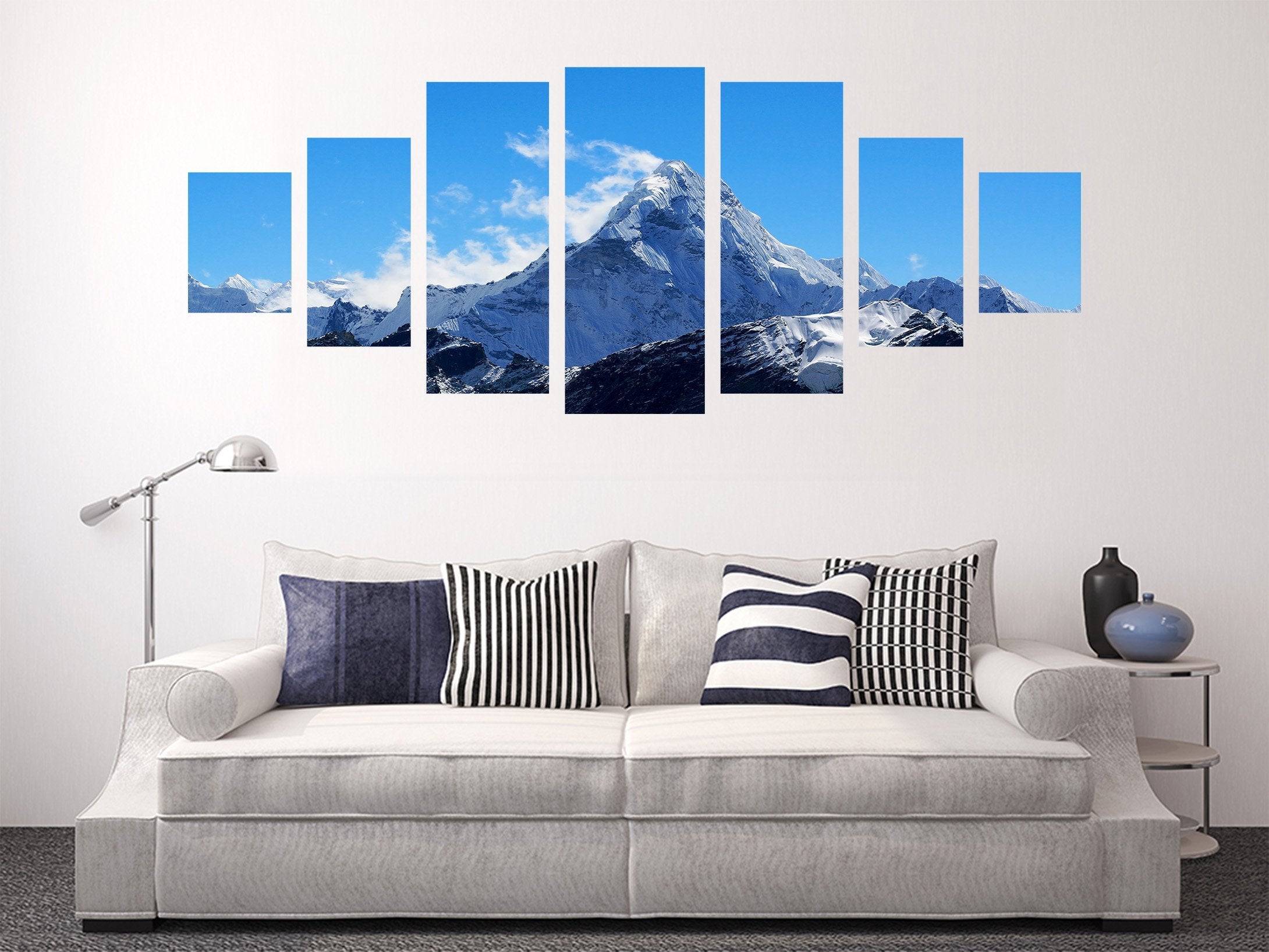 3D Snow Mountain 118 Unframed Print Wallpaper Wallpaper AJ Wallpaper