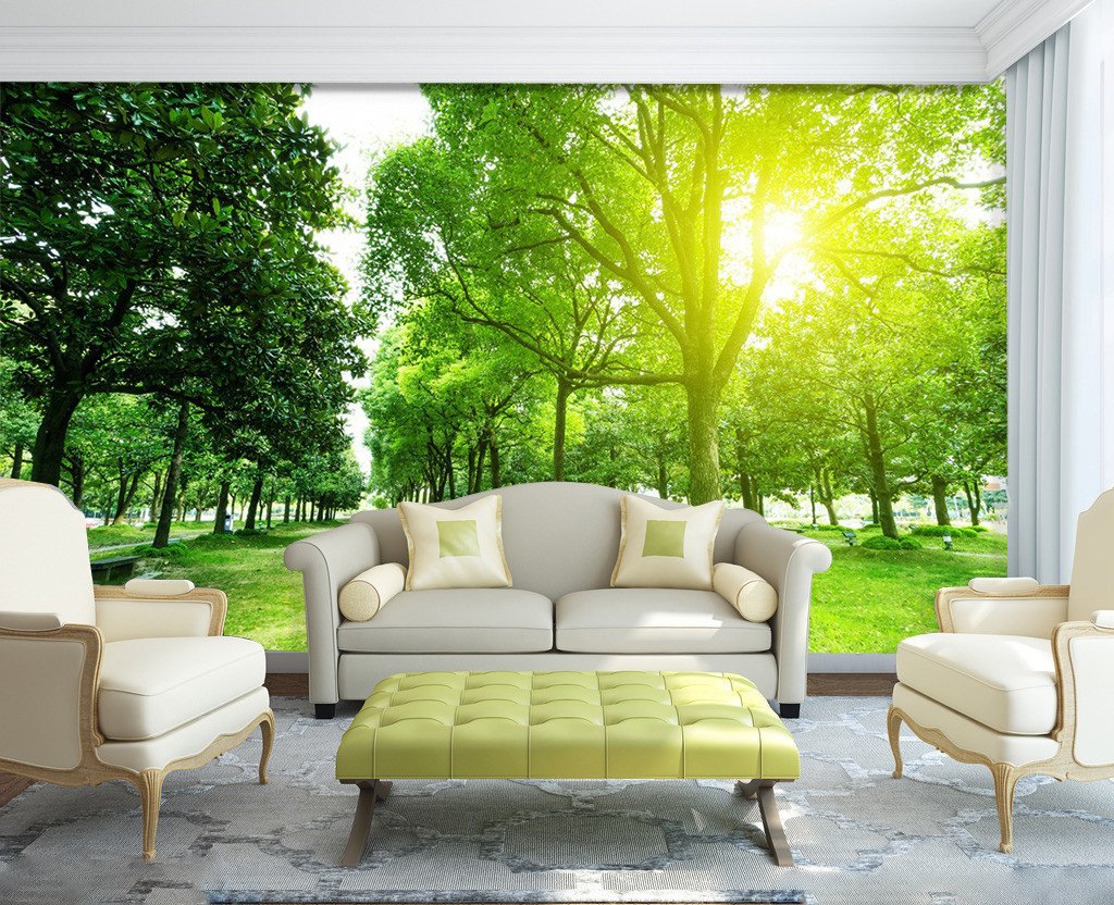 3D Sunshine Forest 34 Wallpaper AJ Wallpaper