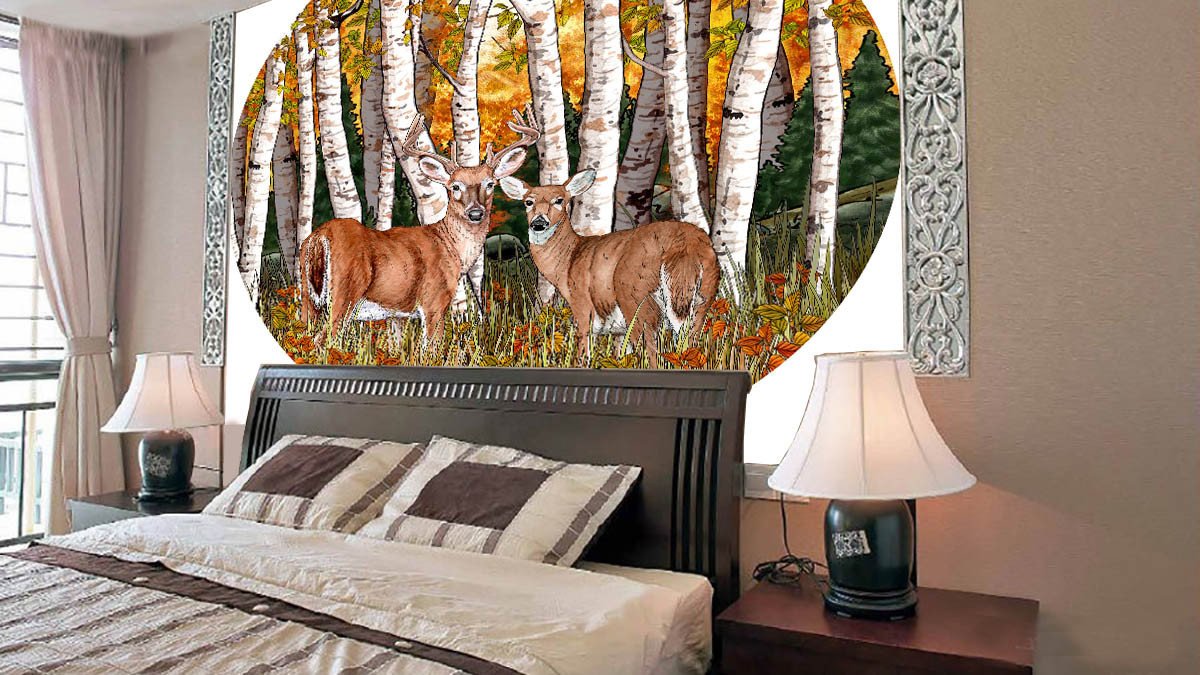 Two Deer Wallpaper AJ Wallpaper