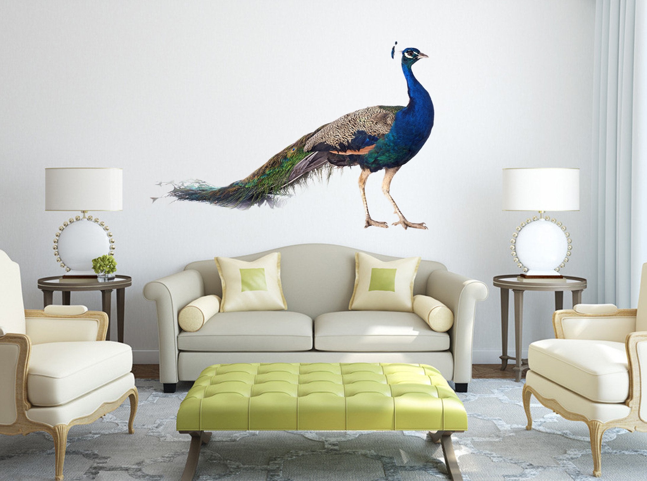 3D Peacock 106 Animals Wall Stickers Wallpaper AJ Wallpaper
