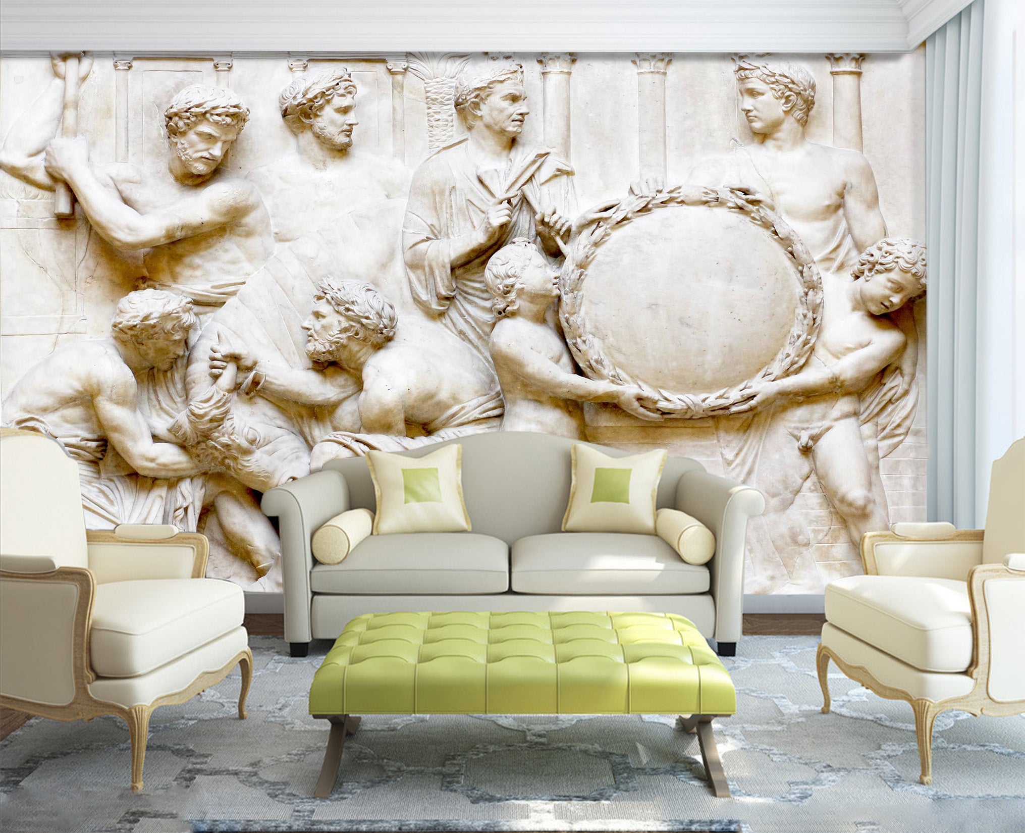 3D Carving Children 1514 Wall Murals