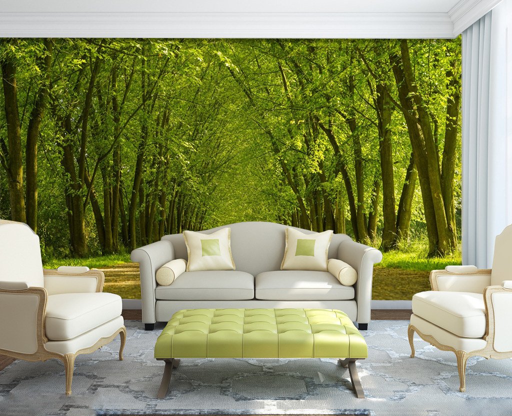 3D Green Forest 335 Wallpaper AJ Wallpaper