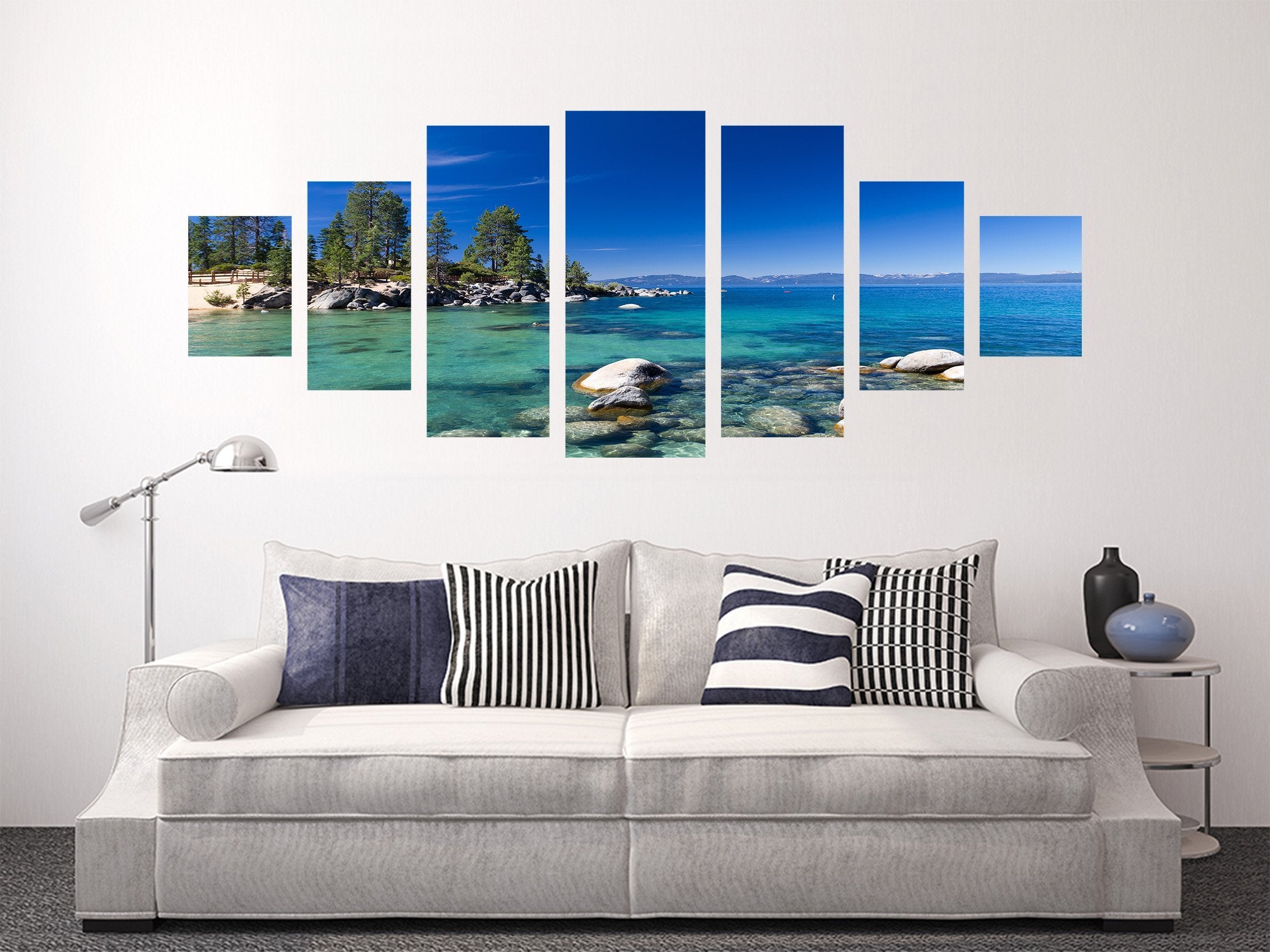 3D Sea Stones 107 Unframed Print Wallpaper Wallpaper AJ Wallpaper